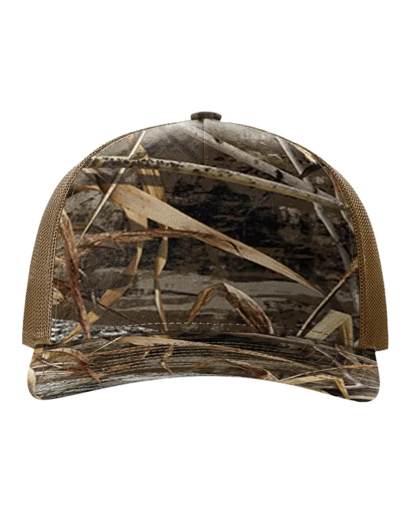Richardson Printed Five-Panel Trucker Cap Realtree Max-7/ Buck