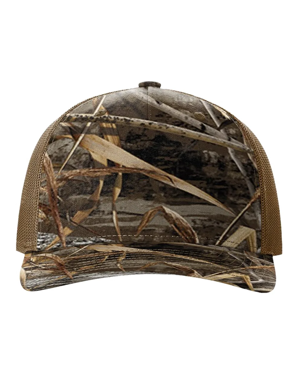 Richardson Printed Five-Panel Trucker Cap Realtree Max-7/ Buck