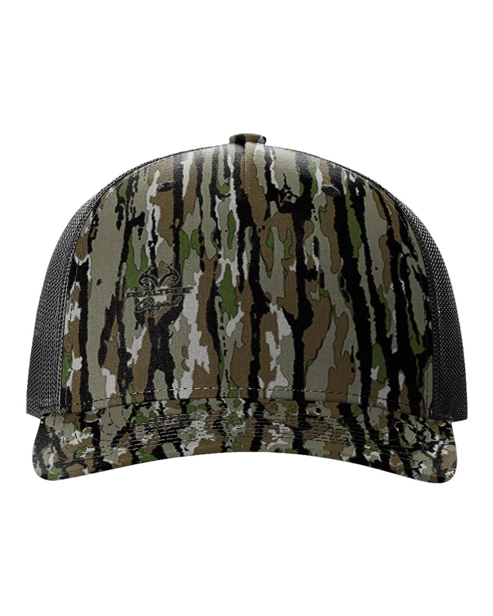 Richardson Printed Five-Panel Trucker Cap Realtree Original/ Black