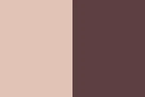 Pale Peach/ Maroon