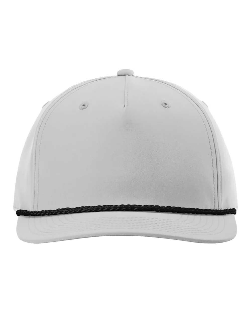 Richardson Five-Panel Rope Cap Light Grey/ Black