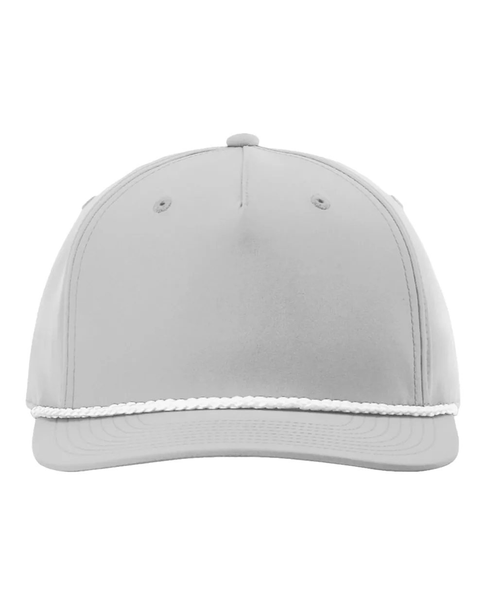 Richardson Five-Panel Rope Cap Light Grey/ White