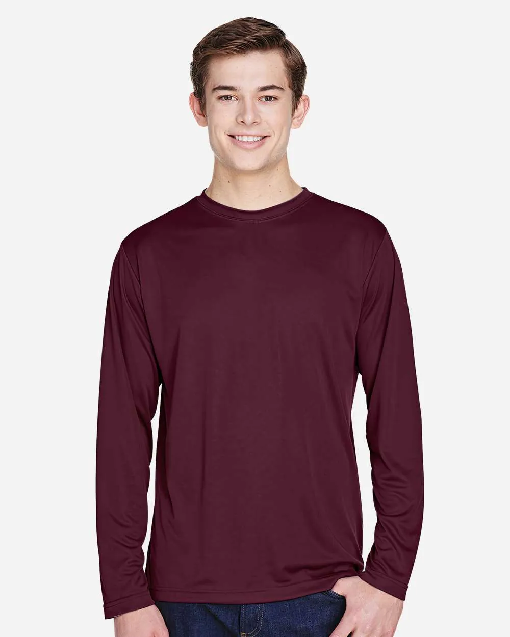 Team 365 Performance Long Sleeve Sport Dark Maroon