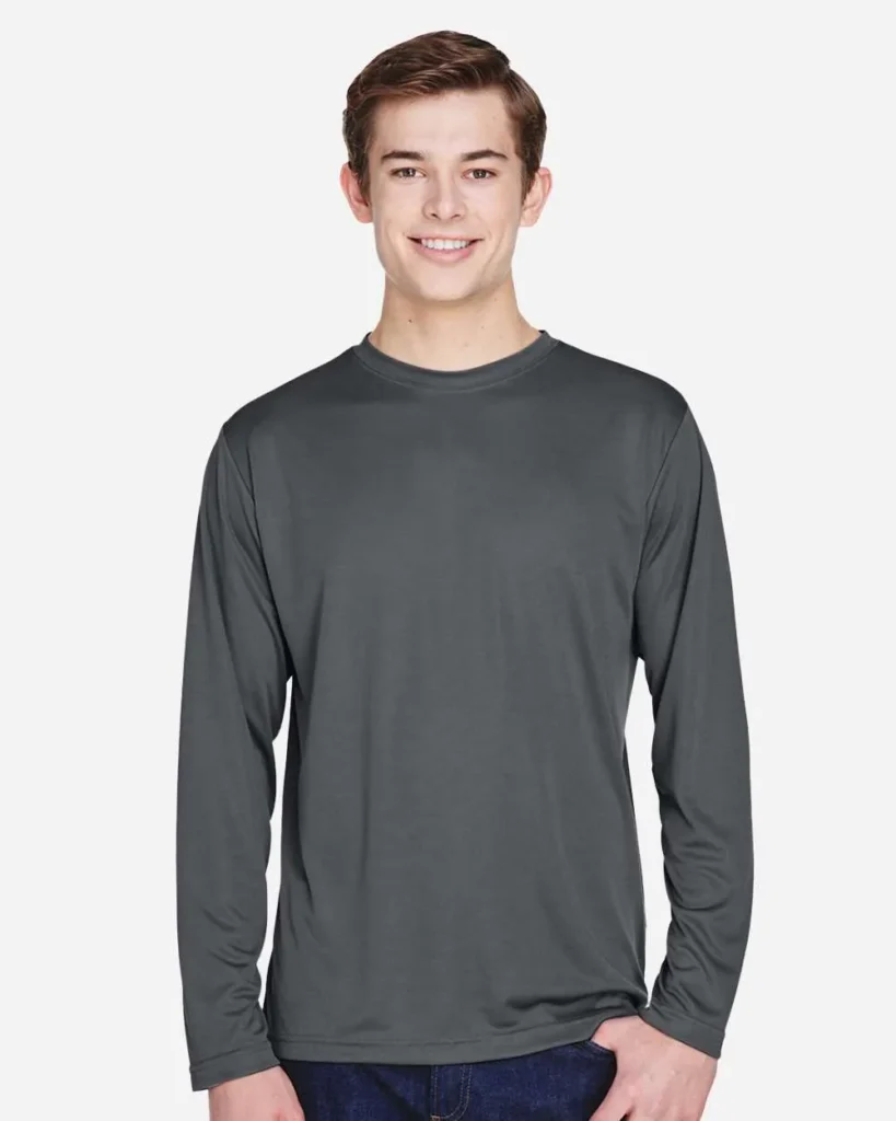 Team 365 Performance Long Sleeve Sport Graphite