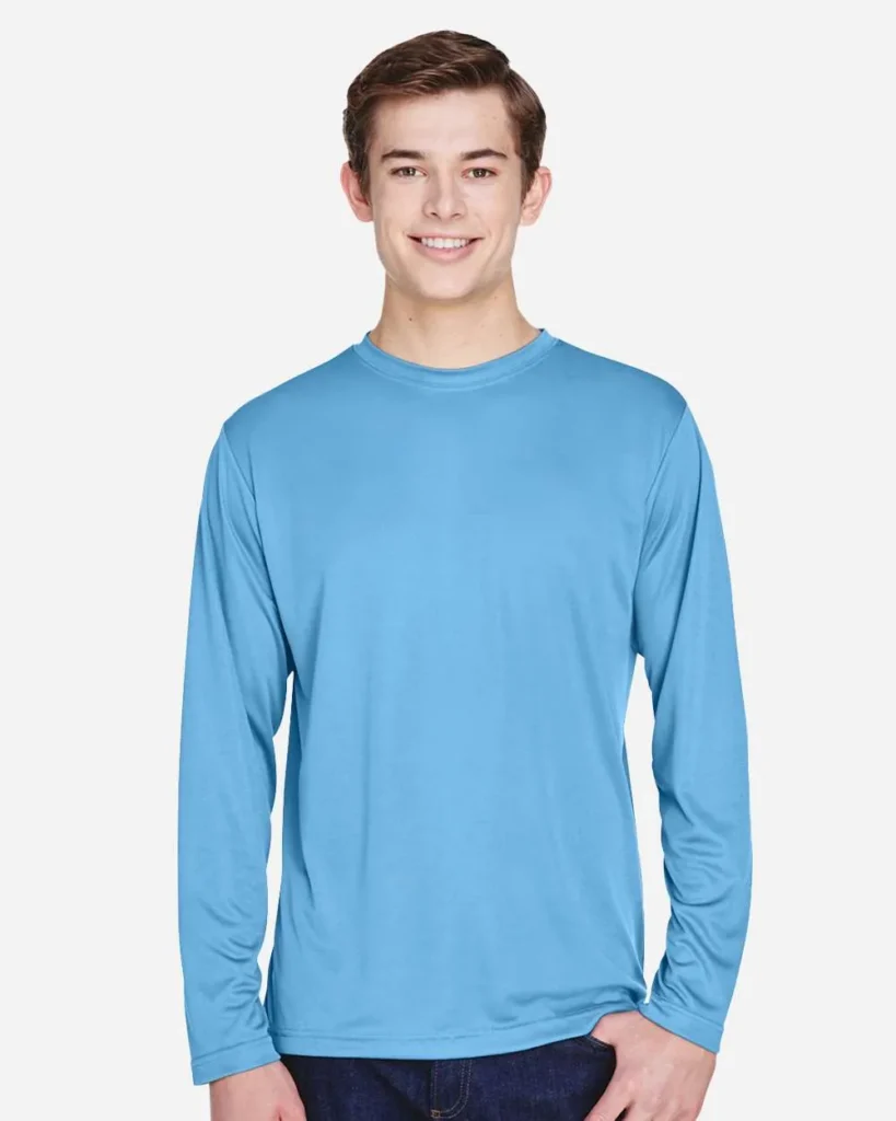 Team 365 Performance Long Sleeve Sport Light Blue