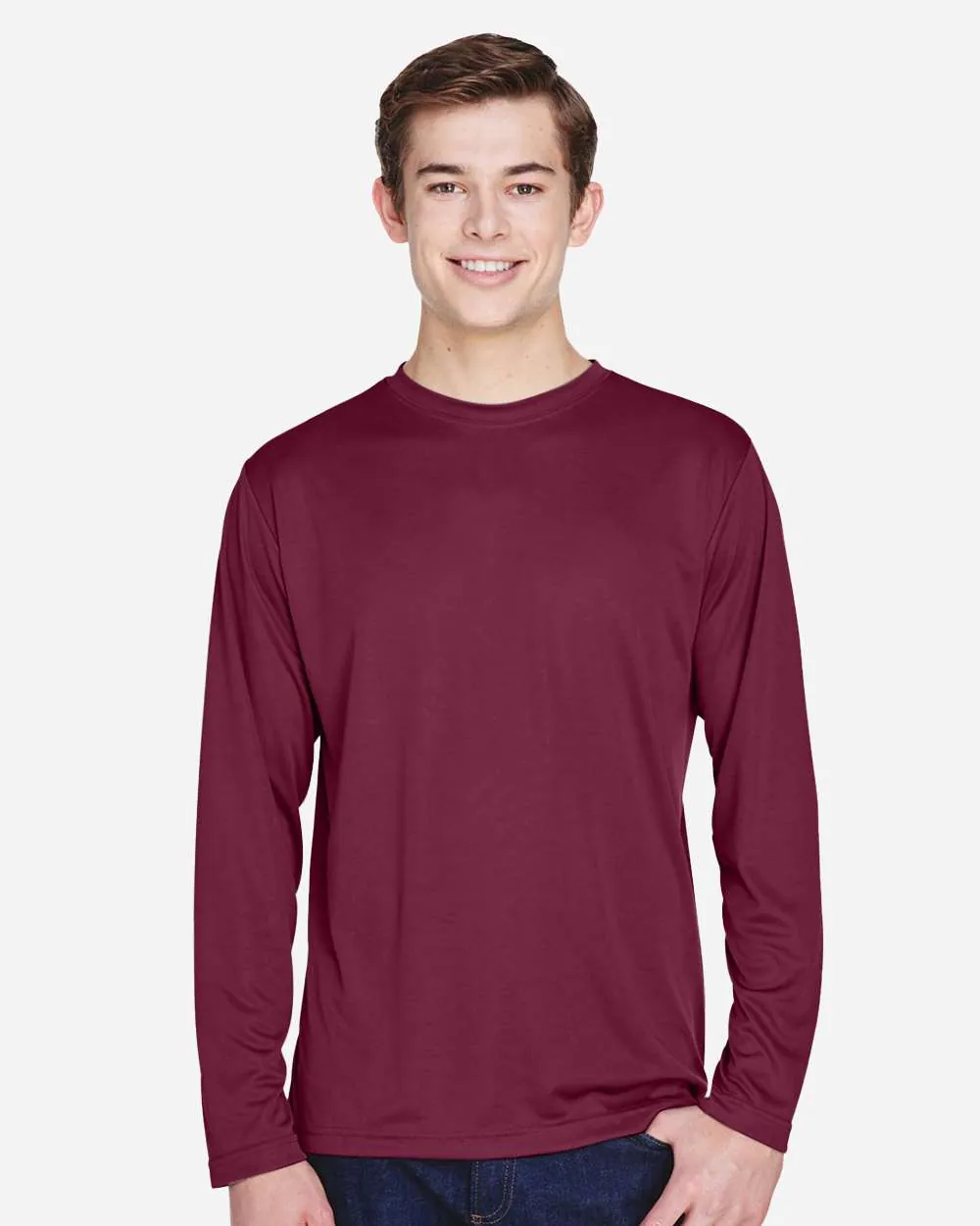 Team 365 Performance Long Sleeve Sport Maroon