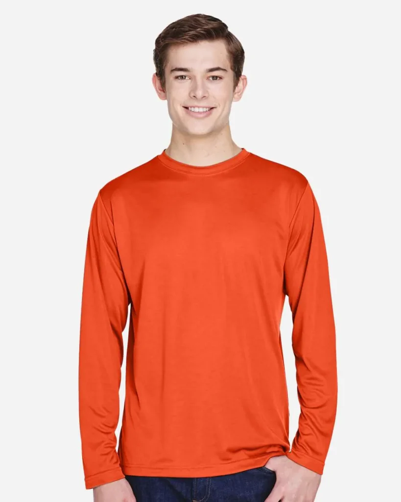 Team 365 Performance Long Sleeve Sport Orange