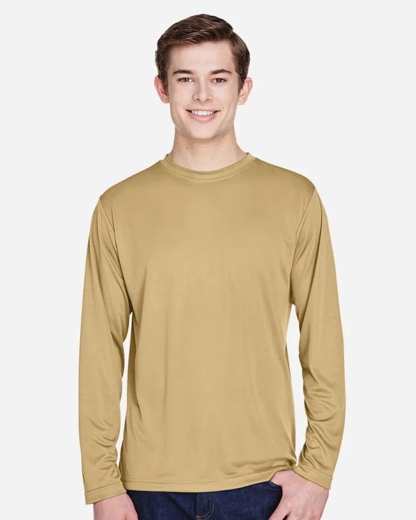 Team 365 Performance Long Sleeve Sport Vegas Gold