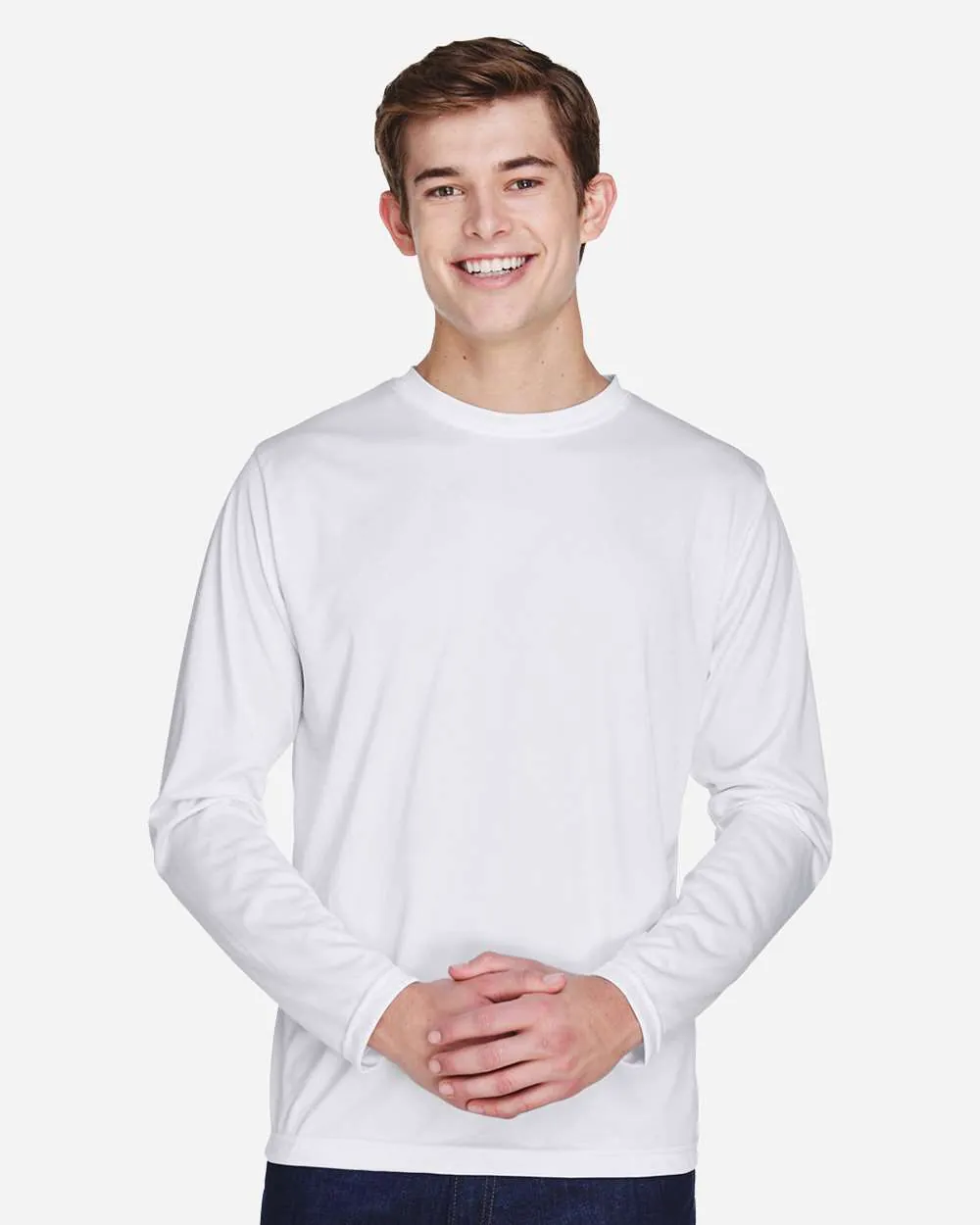 Team 365 Performance Long Sleeve White