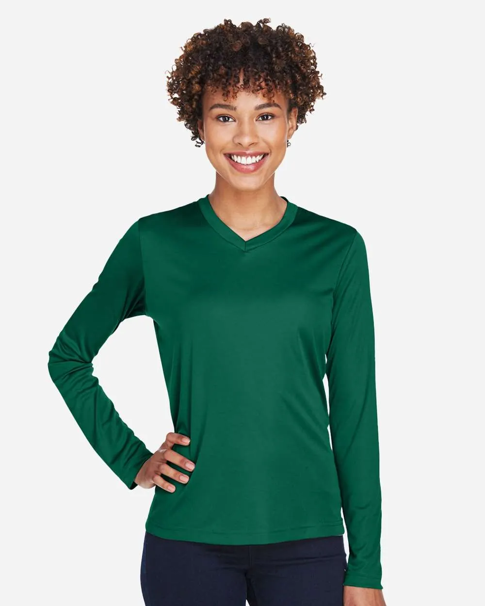 Team 365 Women's Performance Long Sleeve Sport Forest