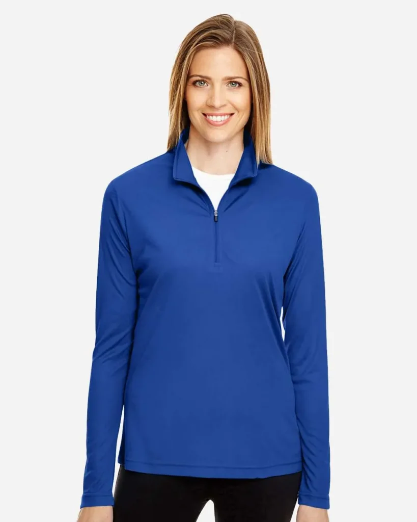 Team 365 Women's Performance Quater-Zip Pullover Sport Royal