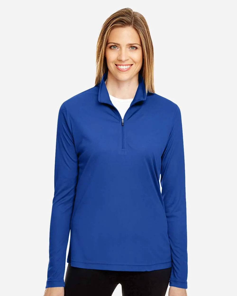 Team 365 Women's Performance Quater-Zip Pullover Sport Royal
