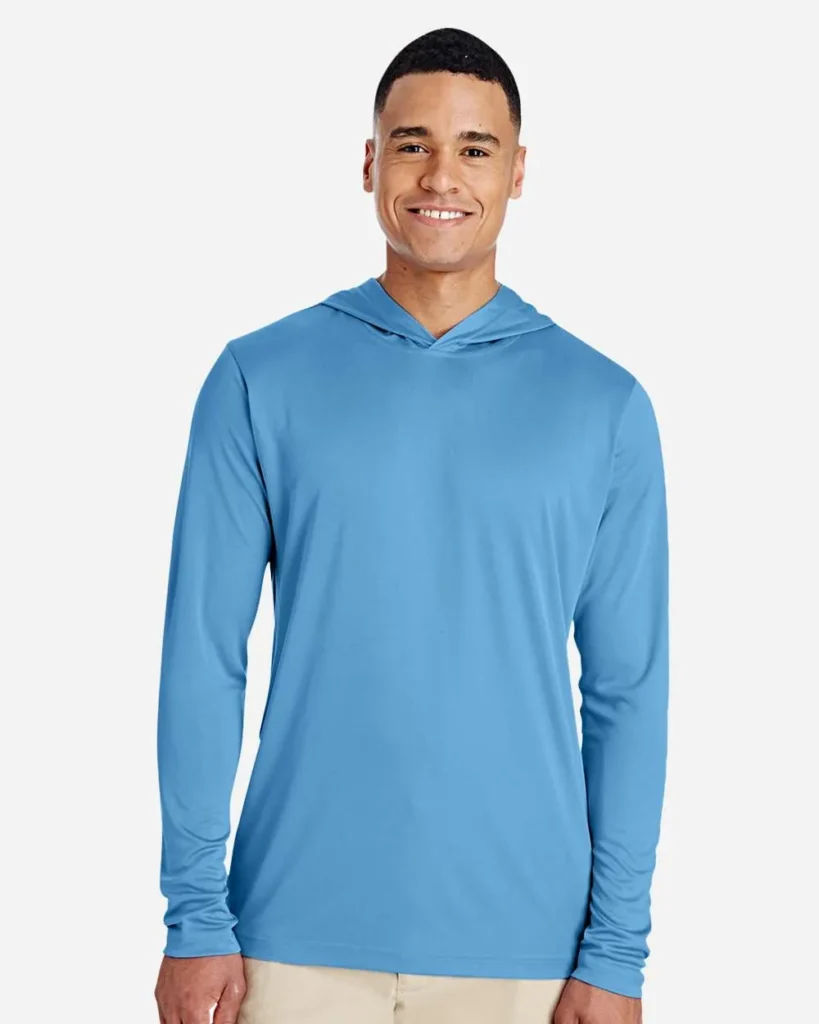 Team 365 Hooded Performance Sport Light Blue