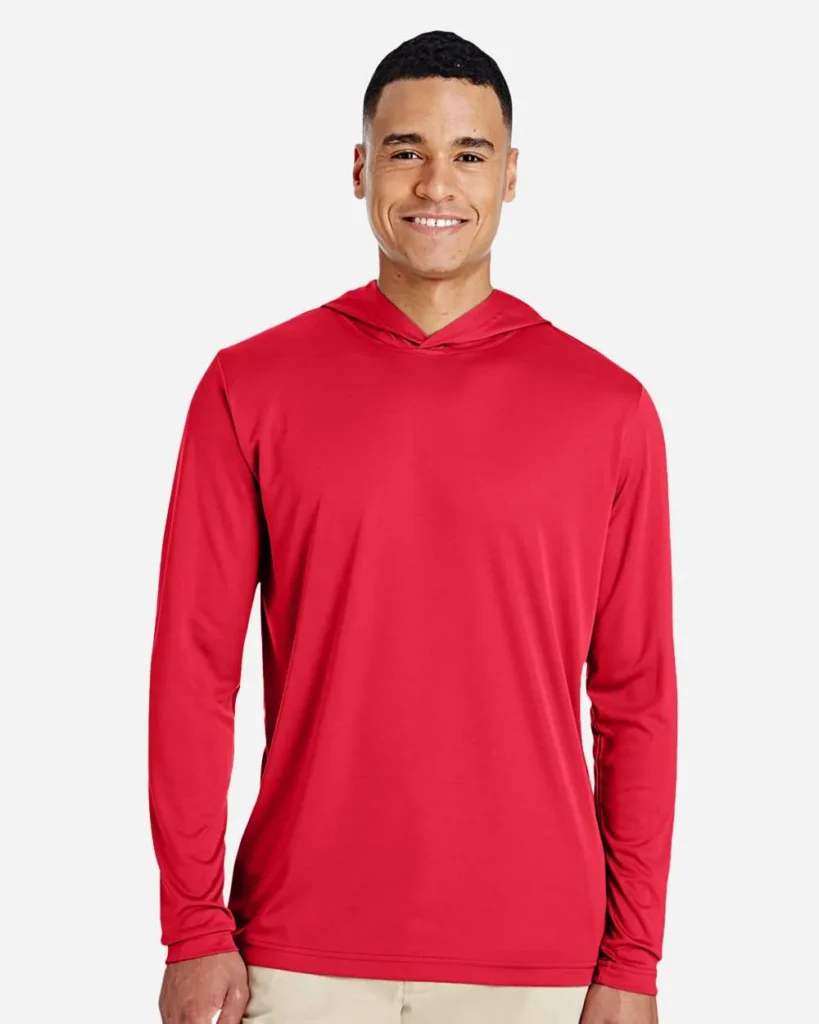 Team 365 Hooded Performance Sport Red