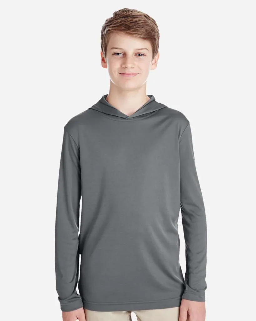 Team 365 Youth Performance Hoodie Sport Graphite