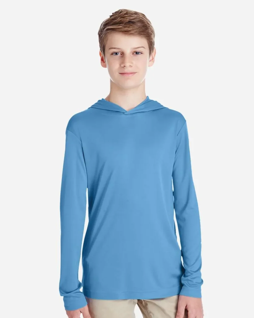 Team 365 Youth Performance Hoodie Sport Light Blue