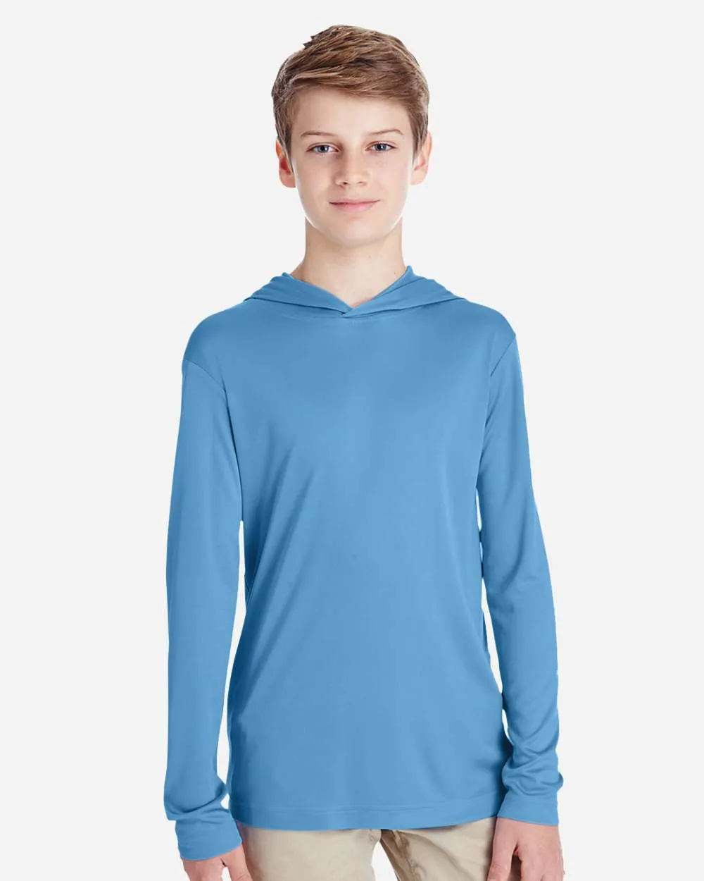 Team 365 Youth Performance Hoodie Sport Light Blue