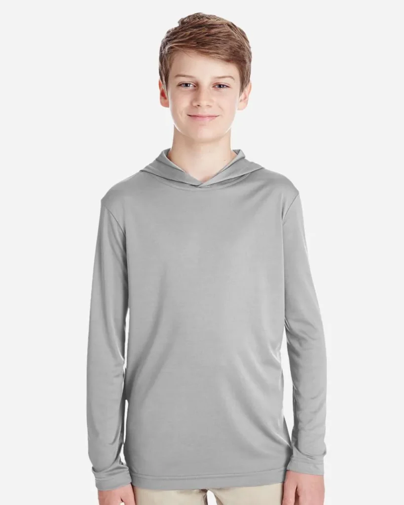 Team 365 Youth Performance Hoodie Sport Silver